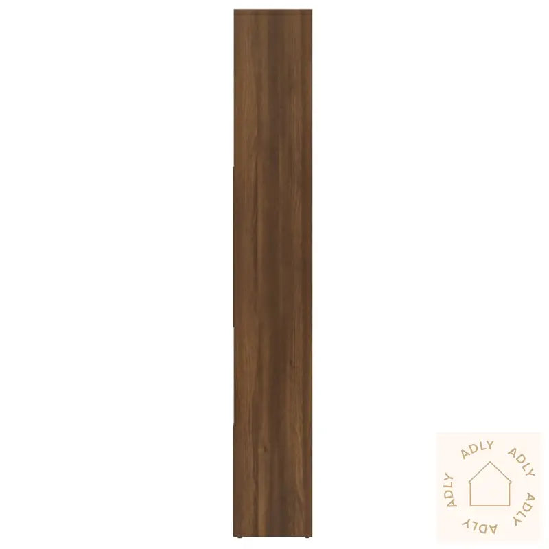 Bokhylle Brun Eik 67X24X161 Cm Konstruert Tre