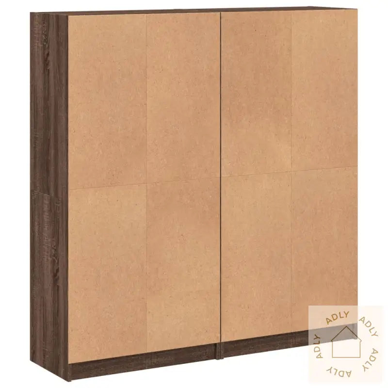 Bokhylle Med Dører Brun Eik 136X37X142 Cm Konstruert Tre