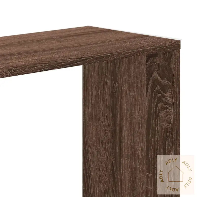 Bokhylle 5 Etasjer Brun Eik 45X23,5X162,5 Cm Konstruert Tre