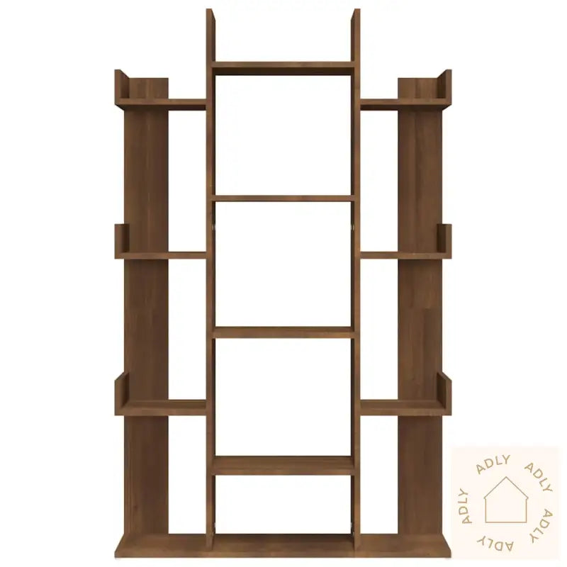 Bokhylle Brun Eik 86X25,5X140 Cm Konstruert Tre