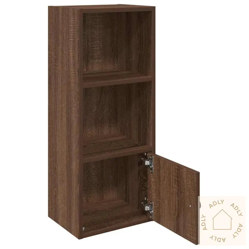 Bokhylle Brun Eik 31X24X77 Cm Konstruert Tre
