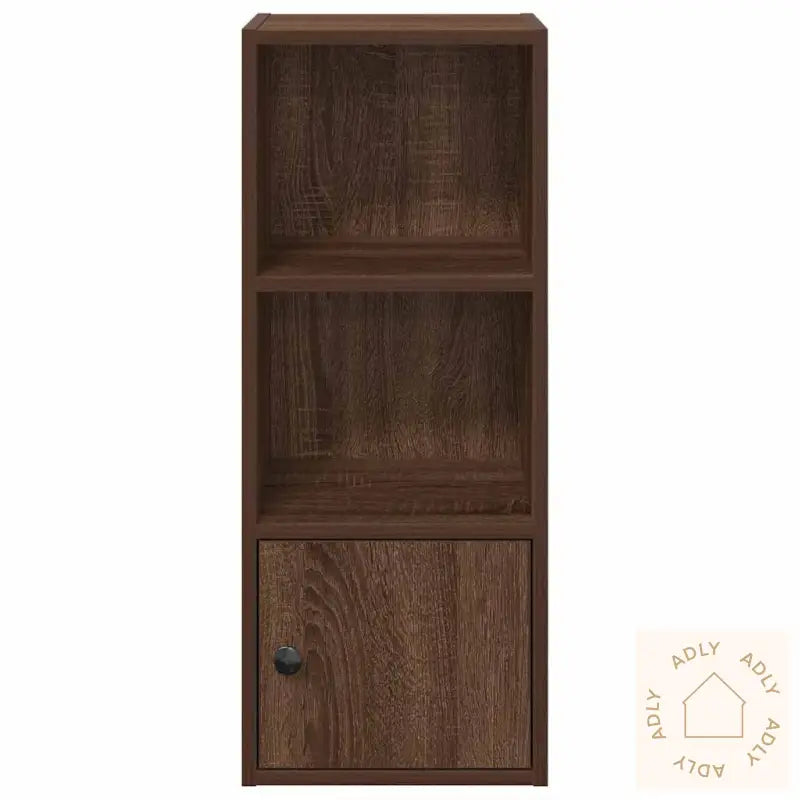 Bokhylle Brun Eik 31X24X77 Cm Konstruert Tre