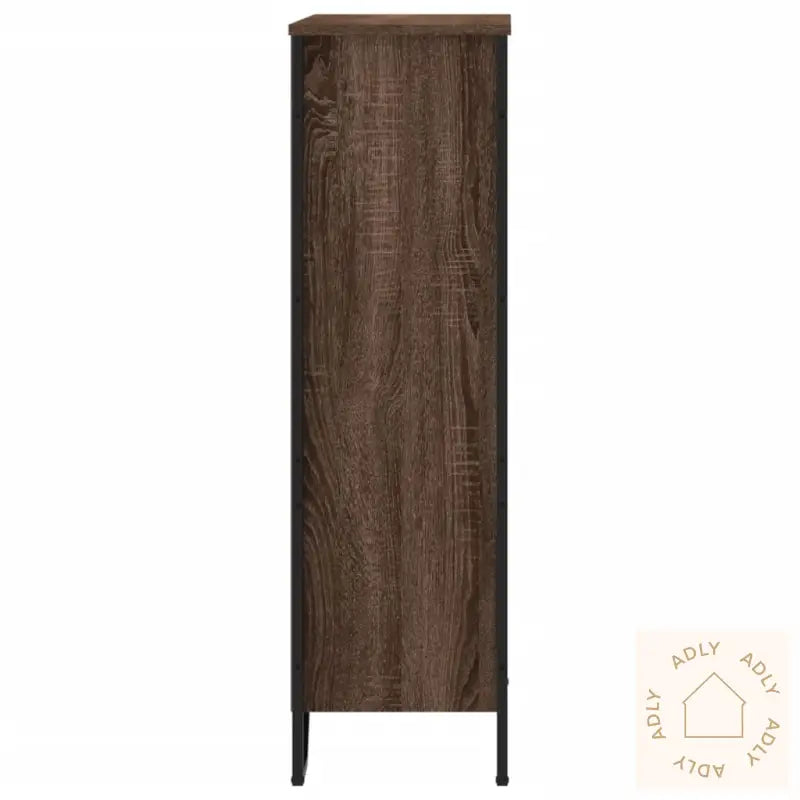 Bokhylle Brun Eik 80X31X106 Cm Konstruert Tre