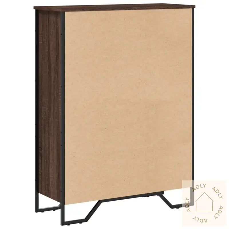 Bokhylle Brun Eik 80X31X106 Cm Konstruert Tre