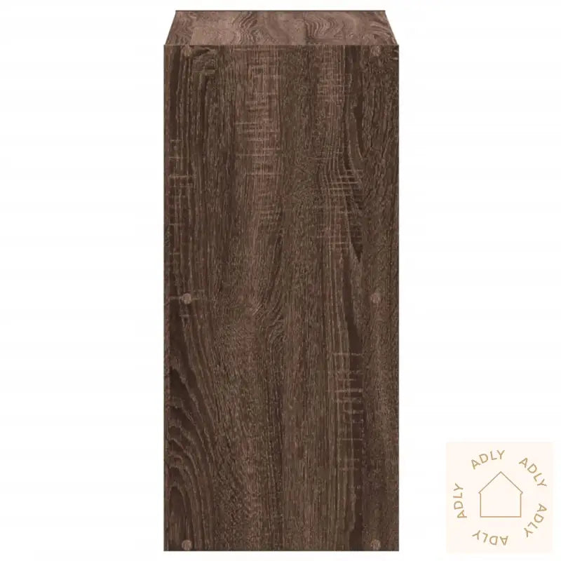 Bokhylle Brun Eik 68,5X32X68,5 Cm Konstruert Tre