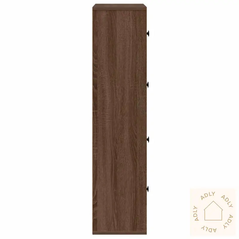 Bokhylle Brun Eik 60X24X101,5 Cm Konstruert Tre