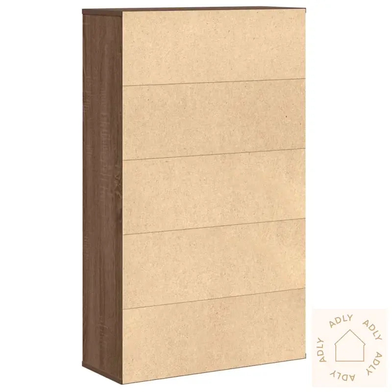 Bokhylle Brun Eik 60X24X101,5 Cm Konstruert Tre