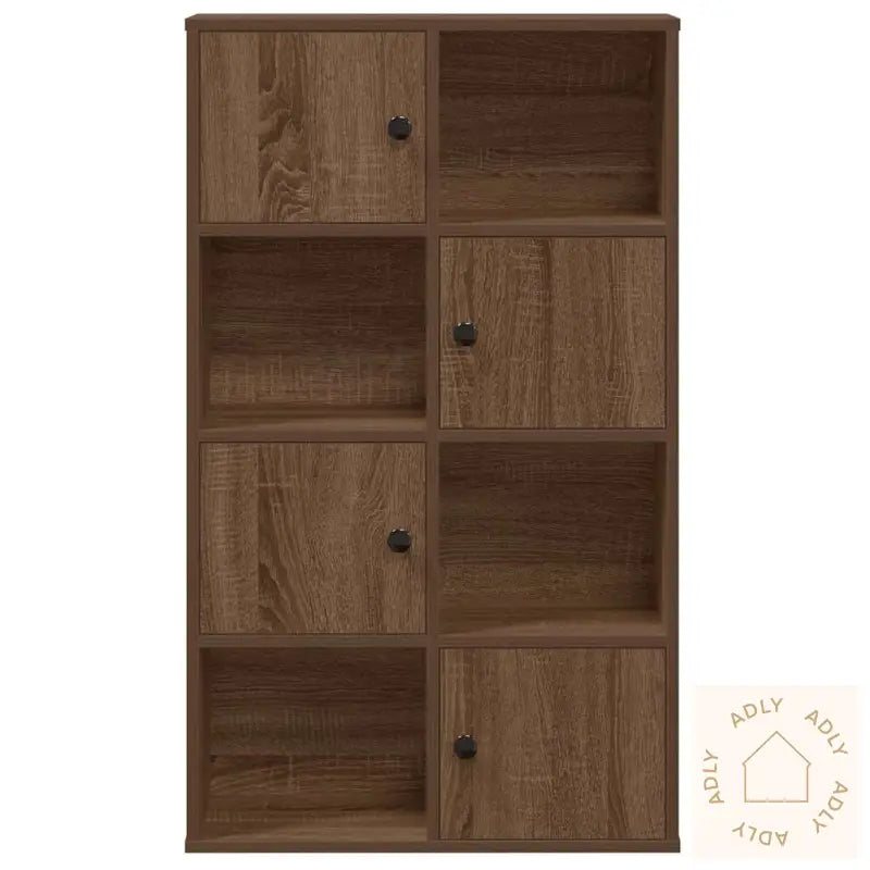 Bokhylle Brun Eik 60X24X101,5 Cm Konstruert Tre