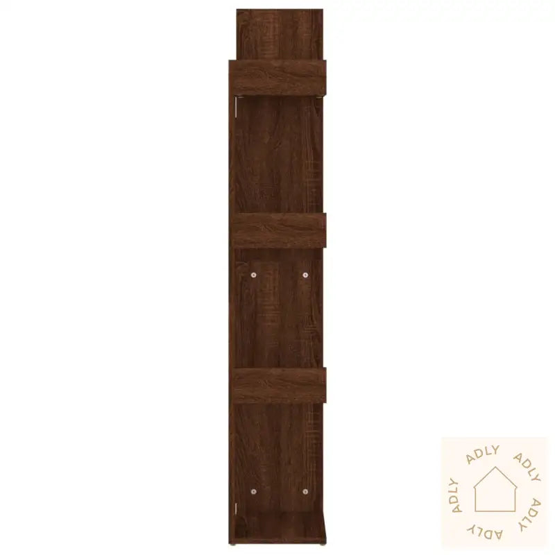Bokhylle 48X25,5X140 Cm Brun Eik Konstruert Tre