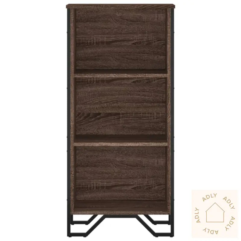 Bokhylle Brun Eik 50X31X106 Cm Konstruert Tre