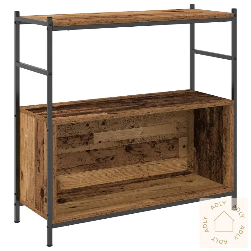 Bokskap Røkt Eik 80X30X78,5 Cm Konstruert Tre