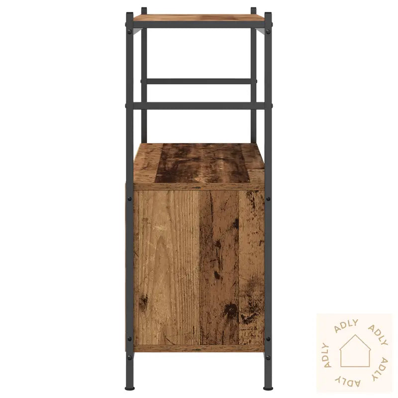 Bokskap Røkt Eik 80X30X78,5 Cm Konstruert Tre