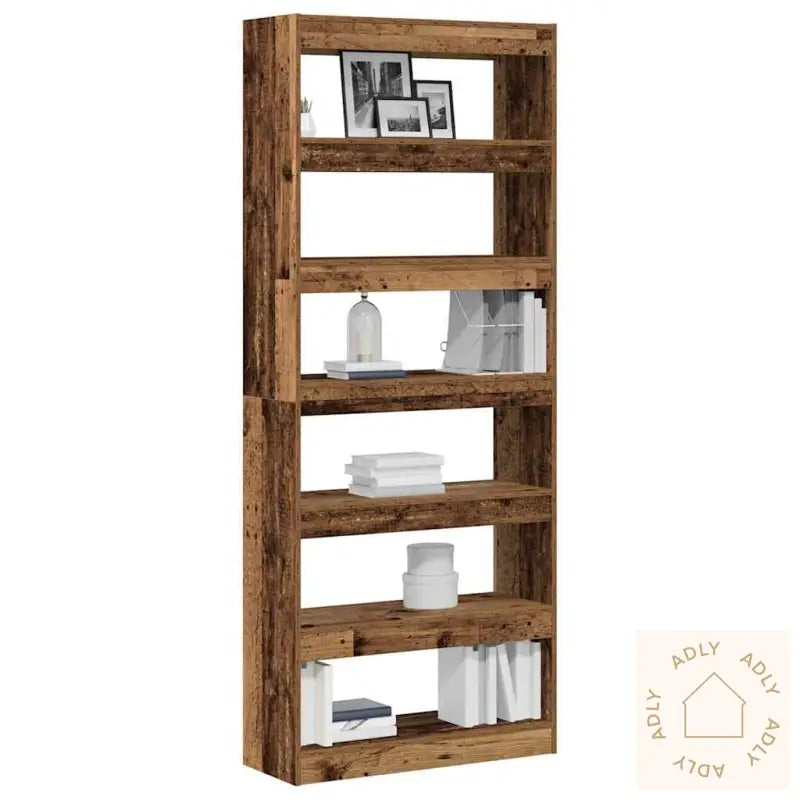 Bokskap/Romdeler I Gammelt Tre 80X30X198 Cm