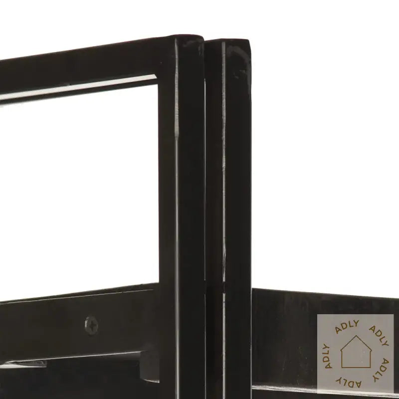 Bokhylle 3 Etasjer Svart 40X30X80 Cm Heltre Mango