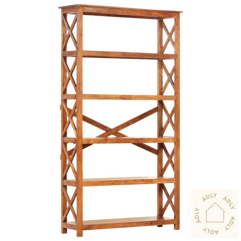 Bokhylle 100X30X180 Cm Heltre Akasie Med Honningfinish