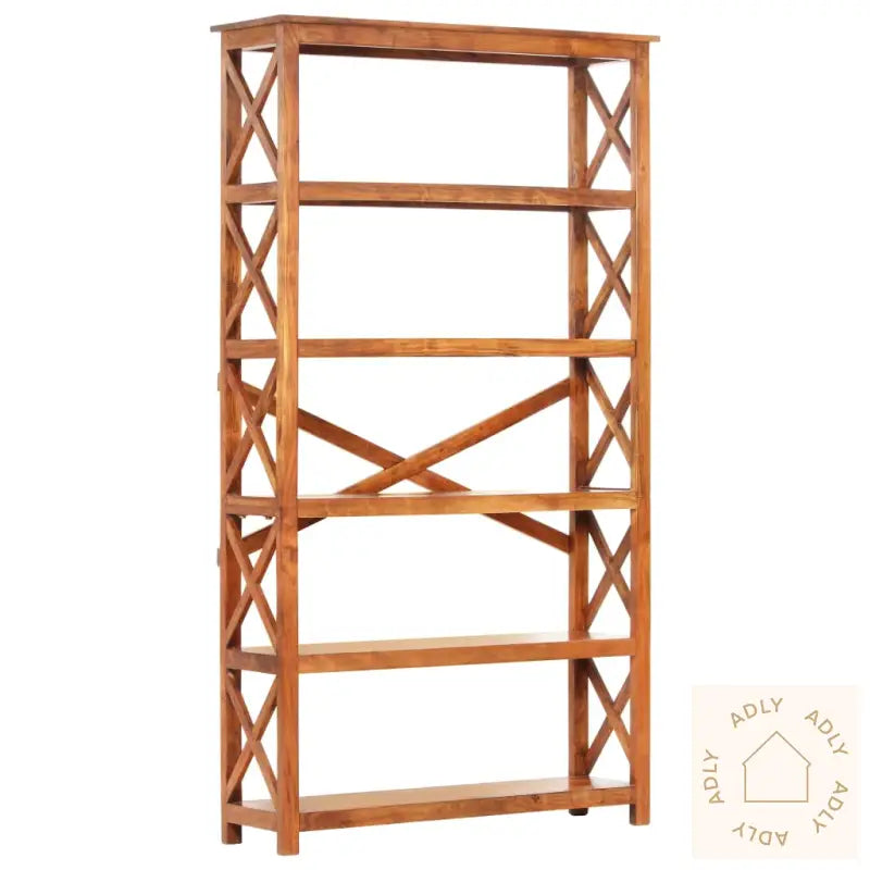 Bokhylle 100X30X180 Cm Heltre Akasie Med Honningfinish