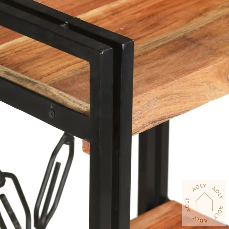 Bokhylle 3 Etasjer 60X30X80 Cm Heltre Akasie