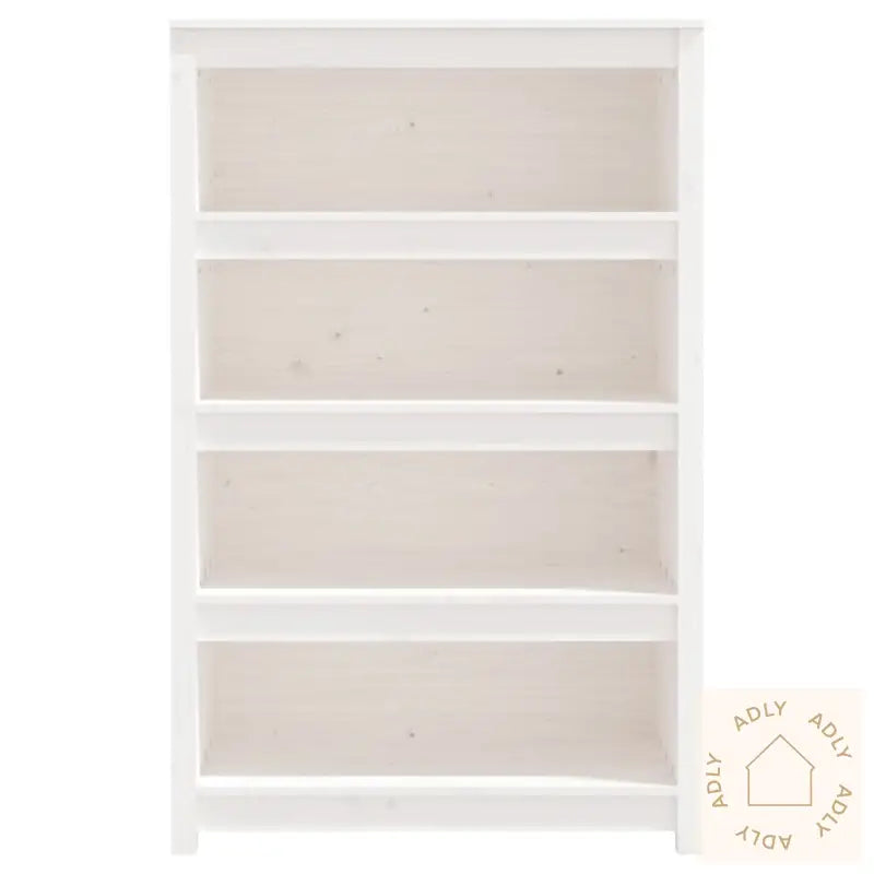 Bokhylle Hvit 80X35X126 Cm Heltre Furu