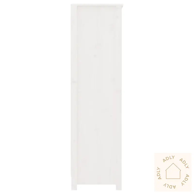 Bokhylle Hvit 80X35X126 Cm Heltre Furu