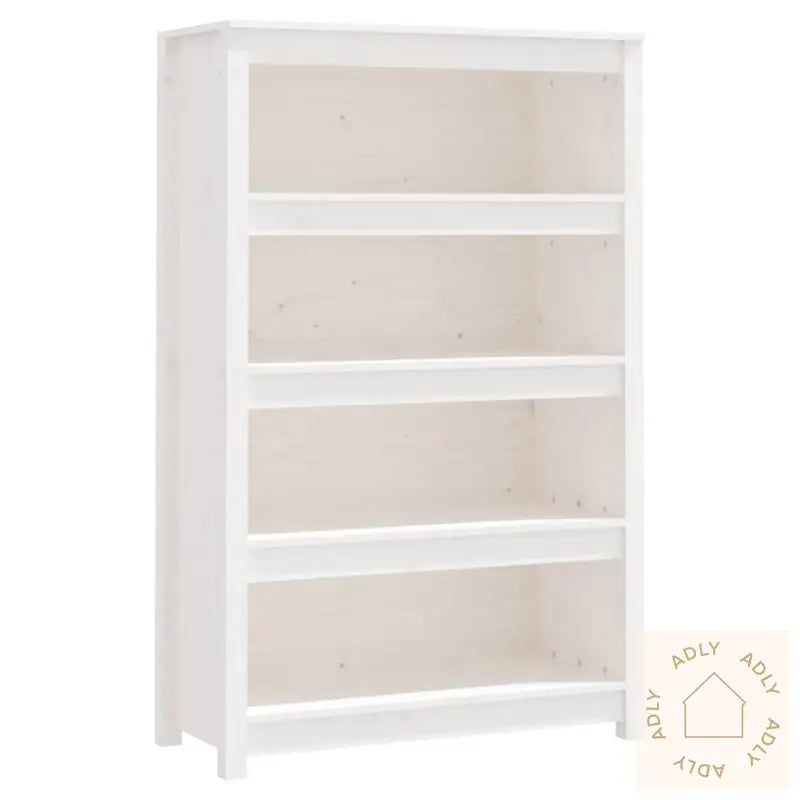 Bokhylle Hvit 80X35X126 Cm Heltre Furu