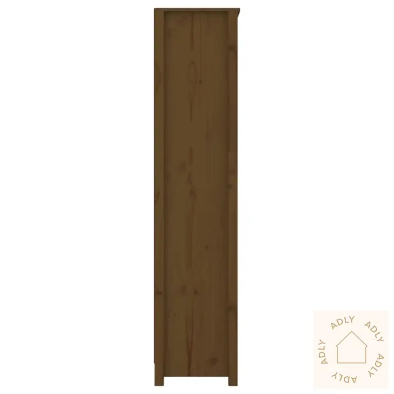 Bokhylle Honningbrun 80X35X154 Cm Heltre Furu