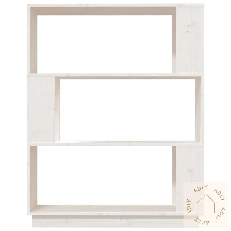 Bokhylle/Romdeler Hvit 80X25X101 Cm Heltre Furu