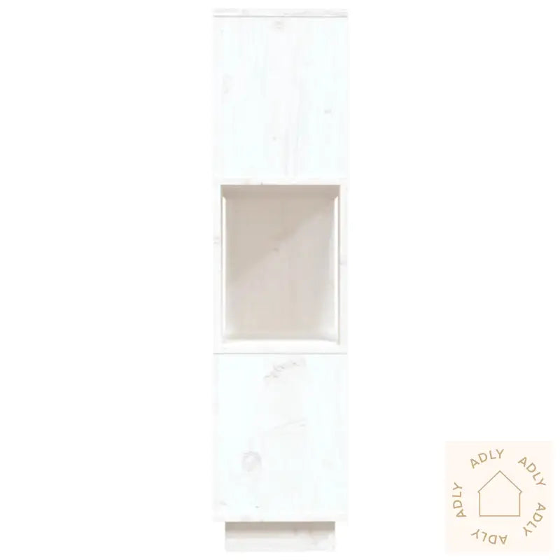 Bokhylle/Romdeler Hvit 80X25X101 Cm Heltre Furu