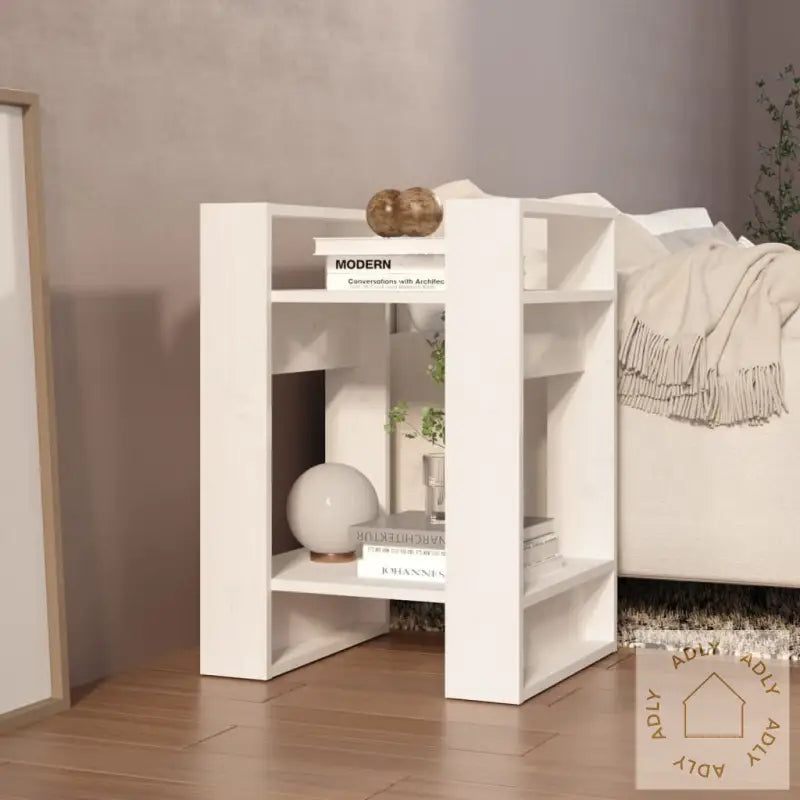 Bokhylle/Romdeler Hvit 41X35X57 Cm Heltre Furu