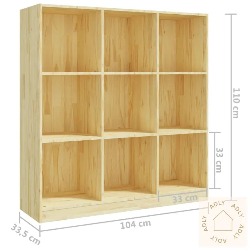 Bokhylle/Romdeler 104X33,5X110 Cm Heltre Furu