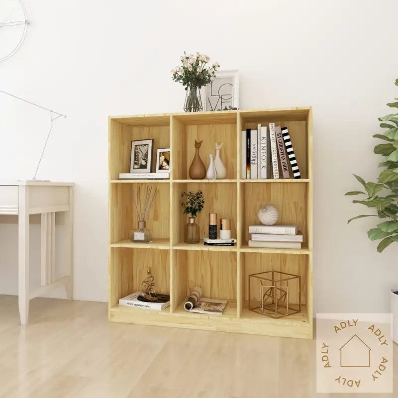 Bokhylle/Romdeler 104X33,5X110 Cm Heltre Furu