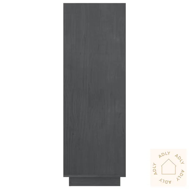 Bokhylle/Romdeler Grå 80X35X103 Cm Heltre Furu