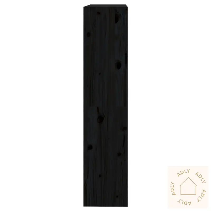 Bokhylle/Romdeler Svart 80X30X135,5 Cm Heltre Furu