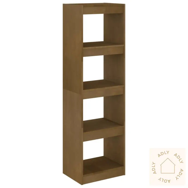 Bokhylle/Romdeler Honningbrun 40X30X135,5 Cm Heltre Furu