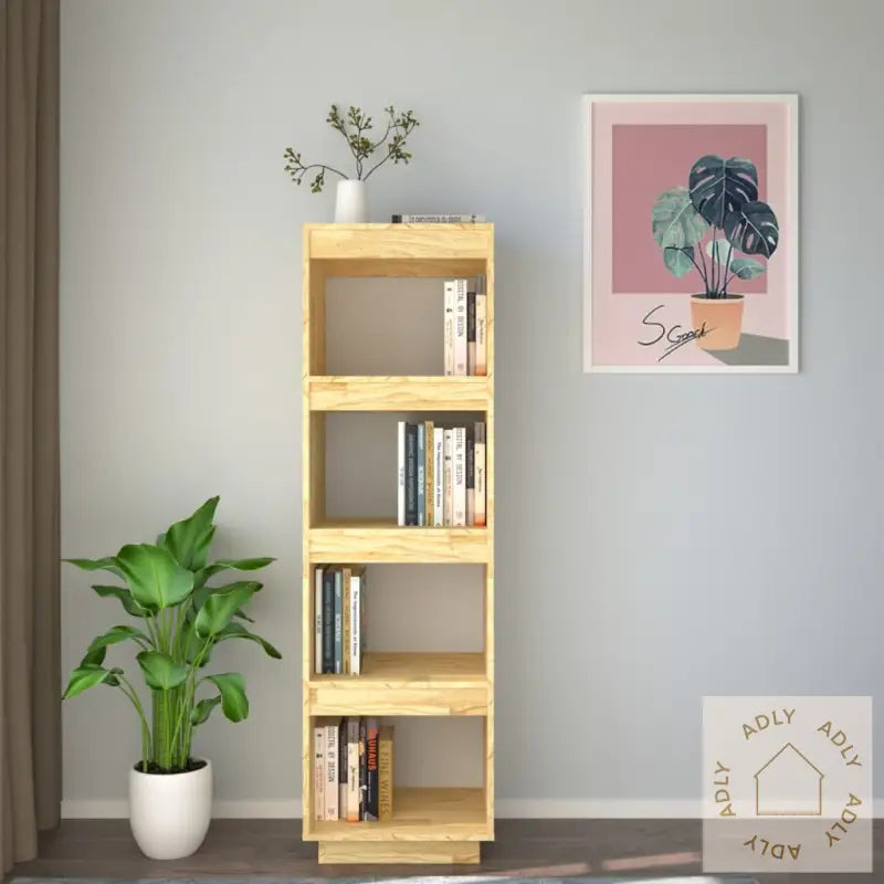 Bokhylle/Romdeler 40X35X135 Cm Heltre Furu