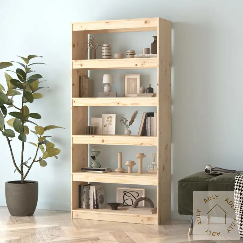 Bokhylle/Romdeler 80X30X167,4 Cm Heltre Furu