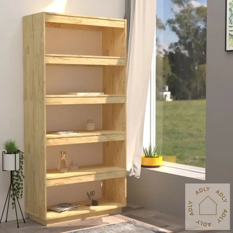 Bokhylle/Romdeler 80X35X167 Cm Heltre Furu