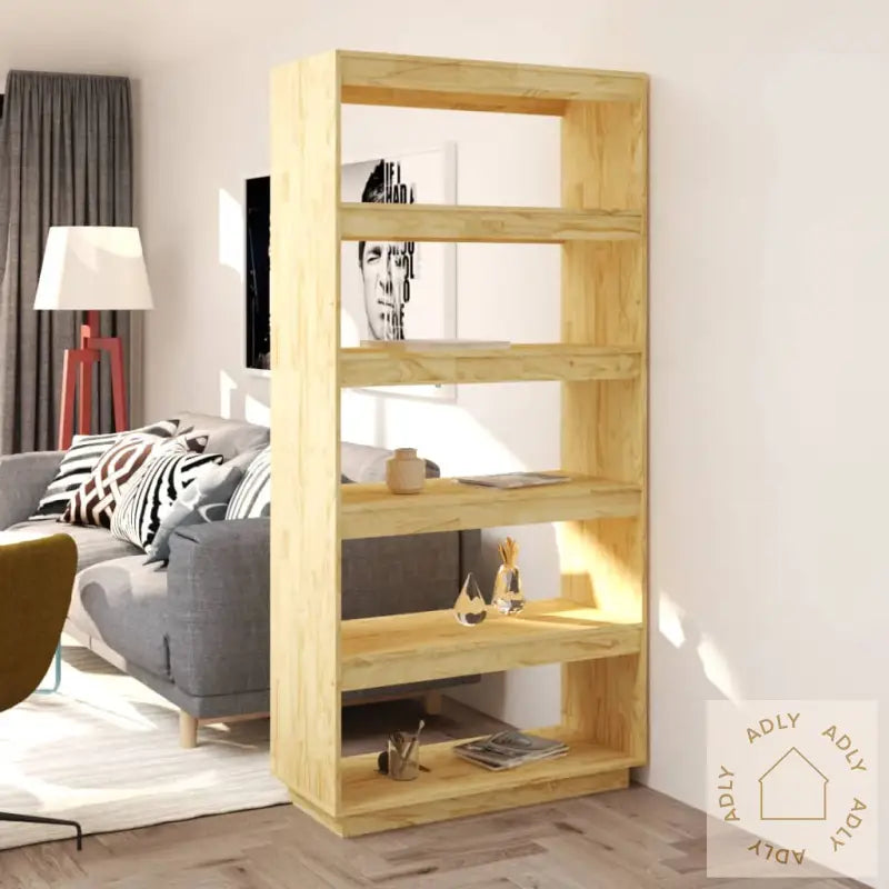 Bokhylle/Romdeler 80X35X167 Cm Heltre Furu