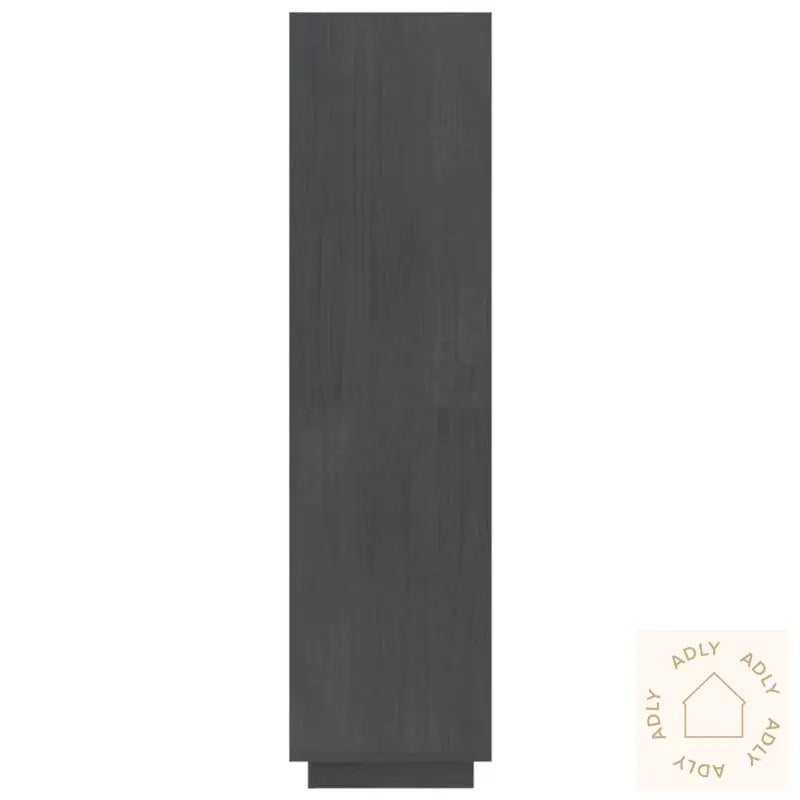 Bokhylle/Romdeler Grå 60X35X135 Cm Heltre Furu
