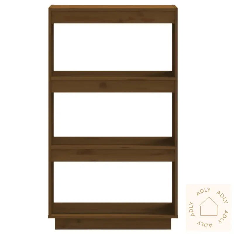 Bokhylle/Romdeler Honningbrun 60X35X103 Cm Heltre Furu