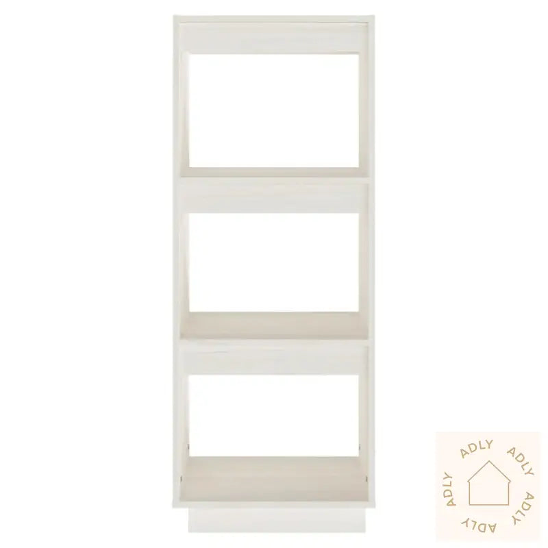 Bokhylle/Romdeler Hvit 40X35X103 Cm Heltre Furu