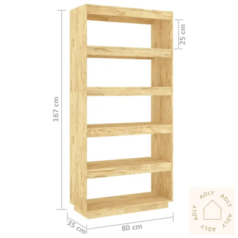 Bokhylle/Romdeler 80X35X167 Cm Heltre Furu