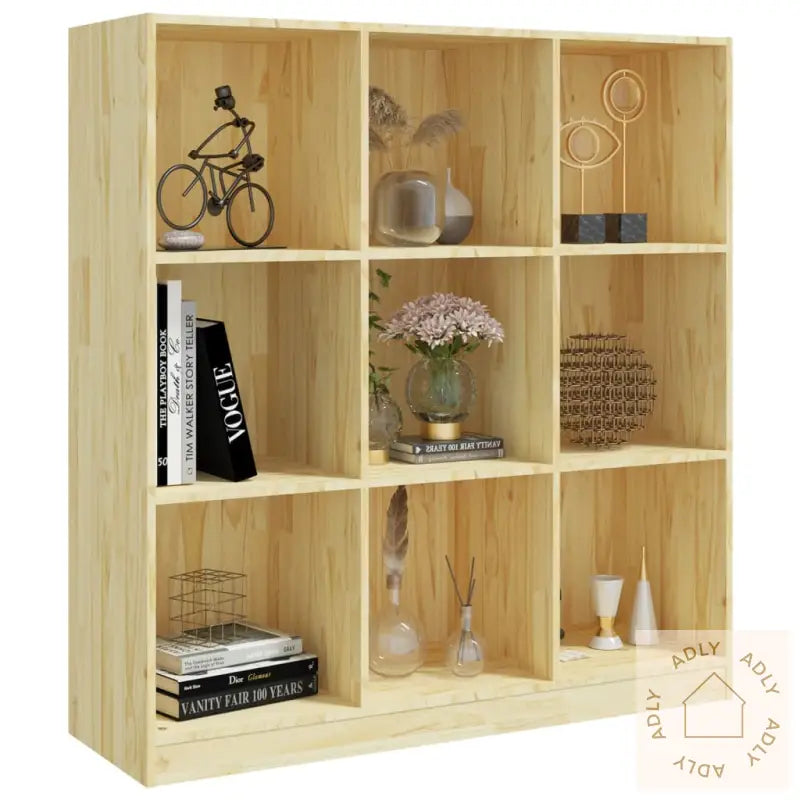 Bokhylle/Romdeler 104X33,5X110 Cm Heltre Furu