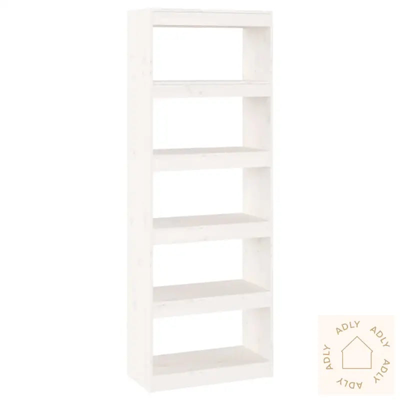 Bokhylle/Romdeler Hvit 60X30X167,5 Cm Heltre Furu
