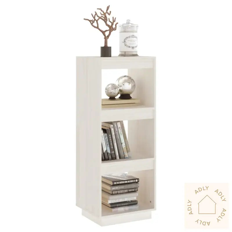 Bokhylle/Romdeler Hvit 40X35X103 Cm Heltre Furu