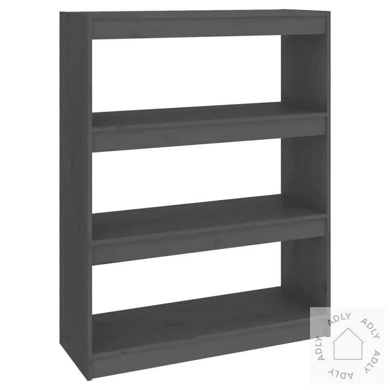 Bokhylle/Romdeler Grå 80X30X103,5 Cm Heltre Furu