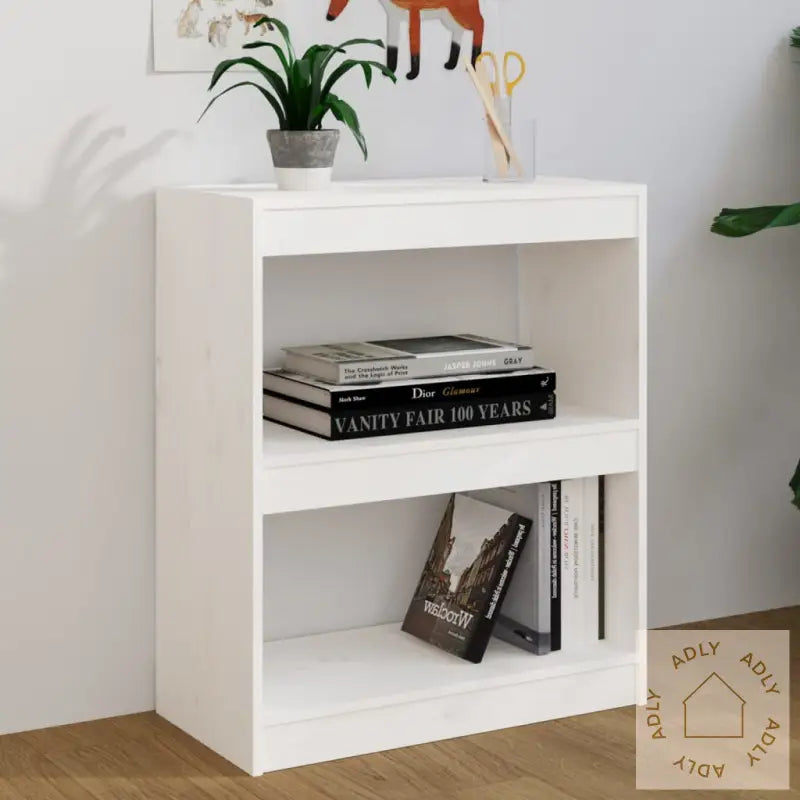 Bokhylle/Romdeler Hvit 60X30X71,5 Cm Heltre Furu