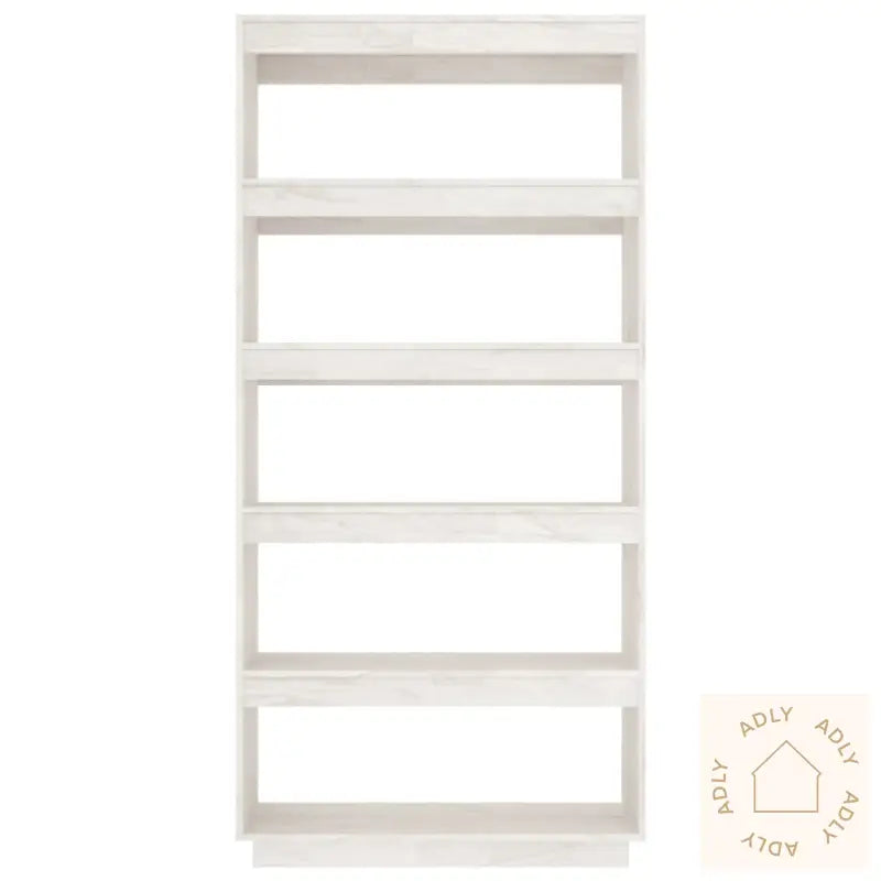 Bokhylle/Romdeler Hvit 80X35X167 Cm Heltre Furu