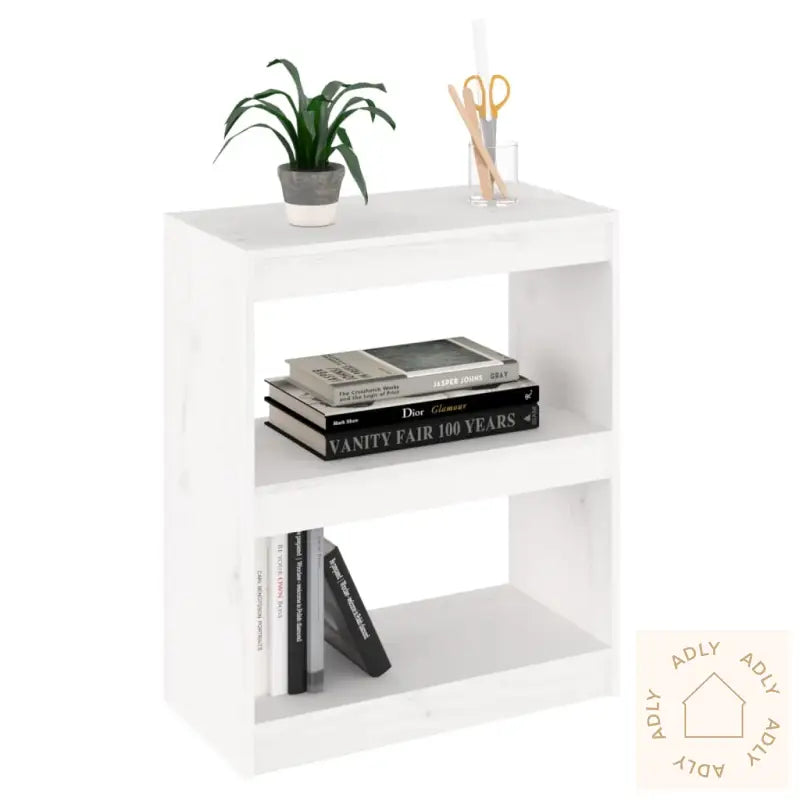 Bokhylle/Romdeler Hvit 60X30X71,5 Cm Heltre Furu