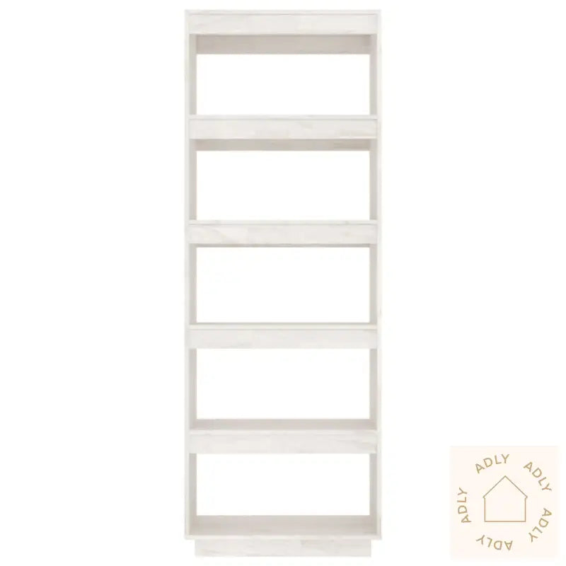 Bokhylle/Romdeler Hvit 60X35X167 Cm Heltre Furu