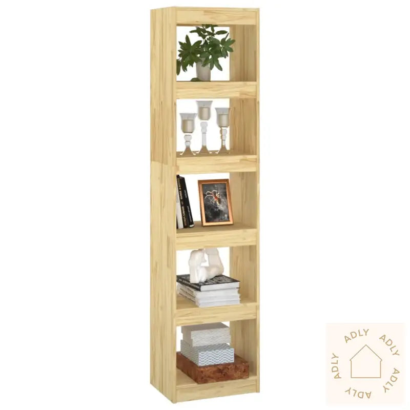 Bokhylle/Romdeler 40X30X167,5 Cm Heltre Furu